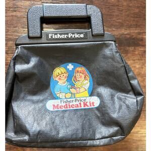 Vintage Fisher-Price Medical Kit Bag #936 Cream 1970s/1980s